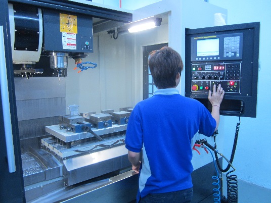 One of the production cells of KMWE Malaysia Components